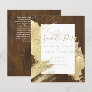 ETAT SAVEDATES Goldfolie Glitter Look Abstract