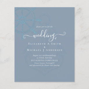 ETAT Schiffs-Steuerrad zur Hochzeit Flyer