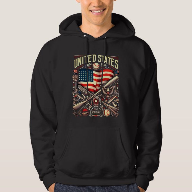 état unis hoodie (Vorderseite)