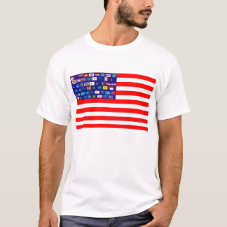 ÉTATS DES ETATS-UNIS POUR LE T-SHIRT D'ÉTOILES
