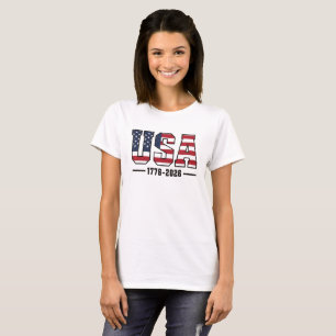 États-Unis 1776–2026 T-shirt   Amérique 250 Patrio