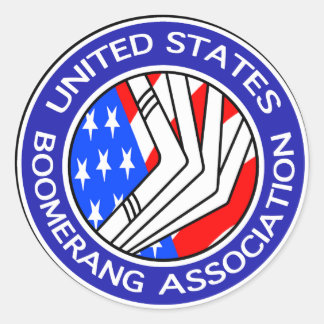 Etats-Unis Boomerang Association petit autocollant