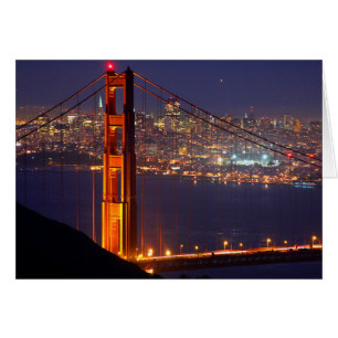 États-Unis, Californie. Pont Golden Gate la nuit