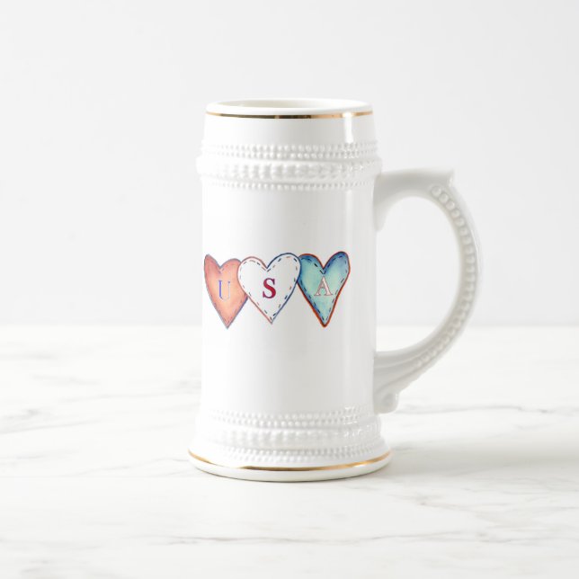 États-Unis Coeur mug (Droite)