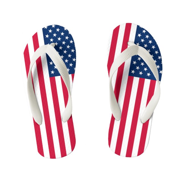 États-Unis Drapeau Les tongs de l'enfant États-Uni (Semelle)