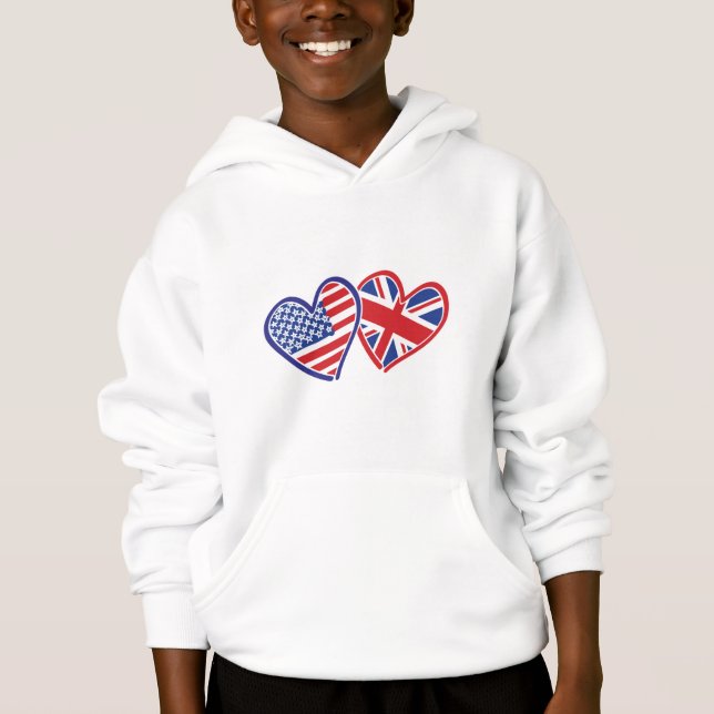 États-Unis et Royaume-Uni Coeurs du drapeau (Devant)