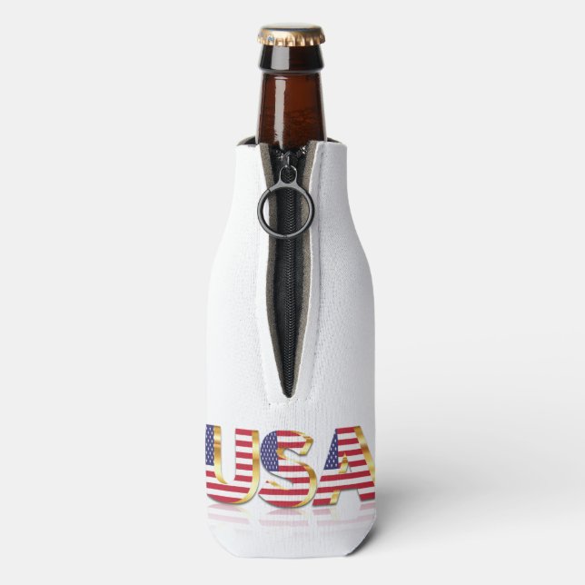 États-Unis Glacière de bouteille de drapeau États- (Bouteille Dos)