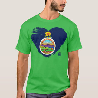 États-Unis J'aime Kansas Kansas Drapeau TShirt