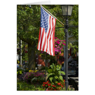 États-Unis, New York, Lewiston. Drapeau américain