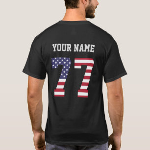 États-Unis Numéro 77 T-shirt personnalisé