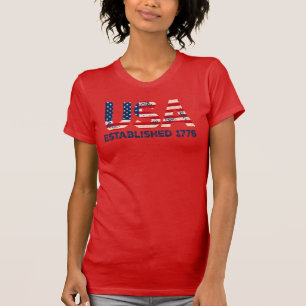 États-Unis ont fondé 1776 T-shirt