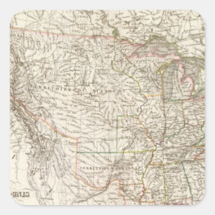 EtatsUnis d'Amerique - USA Quadratischer Aufkleber
