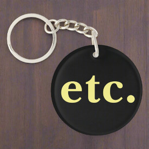etc. Typographie à la mode en gras noir et jaune
