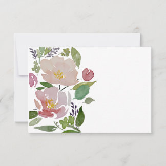 Été #2 - Floral 3,5 X 5 Carte à billets vierges