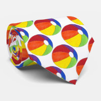 Été Amusement Rainbow Beach Ball Cravate de plage