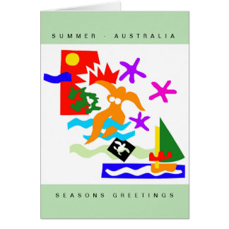 ÉTÉ - Australie - Carte de Noël australienne