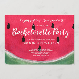 Été Bachelorette Fête Invitations Watermelon