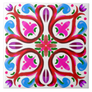 Été, Carreaux siciliens, majolica, céramique