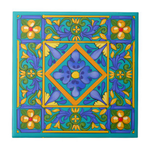 Été, Carreaux siciliens, majolica, Méditerrané