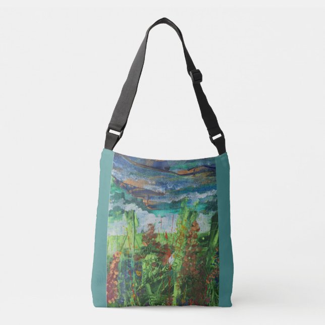 Été Jardin imprimer Sac à bandoulière fourre-tout (Devant)