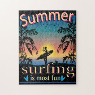 Été - Le Surf Est Le Puzzle Le Plus Amusant