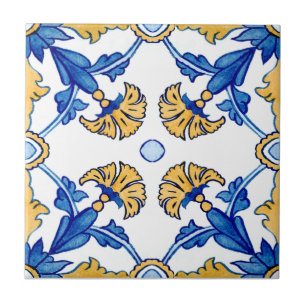 Été Méditerranée bleu carreaux