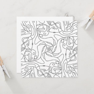 Été Minutieux : Drôle Fondu Chats Carte Coloriage