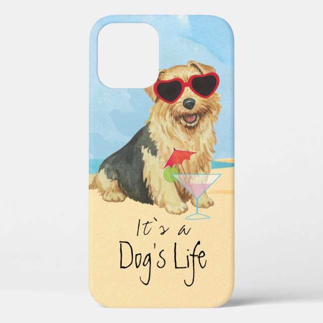 Été Norfolk Terrier Coque-Mate coque iphone (Verso)