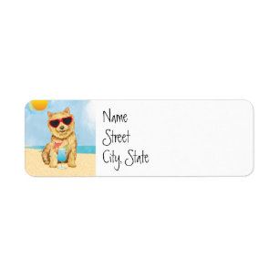 Été Norwich Terrier Étiquette