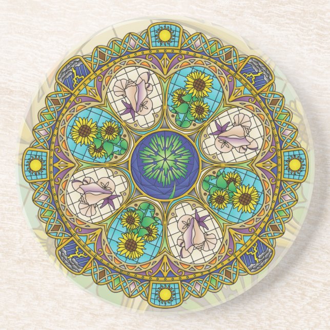Été Nouveau Dessous de verre Sandstone (Devant)