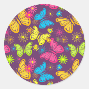 Été papillons autocollant