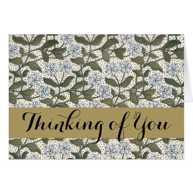 Été Périwinkel Fleur Plutôt Élégant Floral (Devant horizontal)