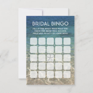 Été Plage Starfish 5x5 Cartes de bingo nuptiales