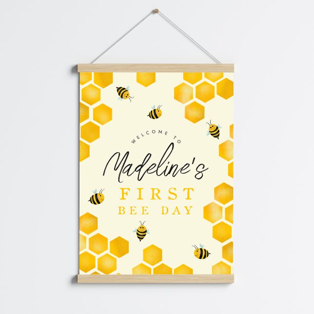 Été Première abeille Jour 1er anniversaire Affiche (Créateur téléchargé)