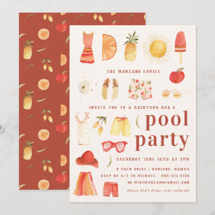 Été Rétro   Invitation à une Fête au Bord de la Pi