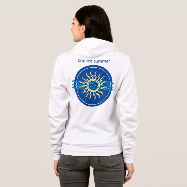 Été sans fin | Sweat - shirt à capuche Full-Zip du (Dos entier)