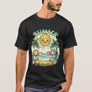 été voir la plage t-shirt design modèle