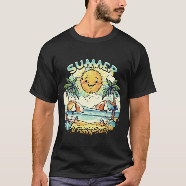 été voir la plage t-shirt design modèle (Devant)