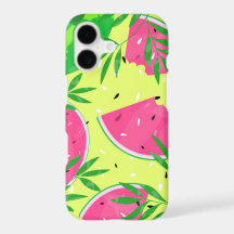 Été Watermelon Branches Graines Bright Tropical