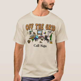 Éteins Le T-shirt De La Cabine Radio Ham Grid