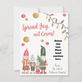 Étendre Joie Non Germs Elf Sanitizer Carte Cadeau