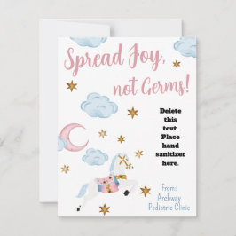Étendre Joie Non Germs Enfants Sanitizer Carte Cad