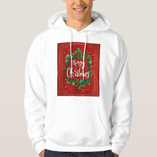 Étendre le Sweat - shirt à capuche de Noël (Devant)