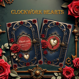 Eternal Elegance – Clockwork Heart. Dankeskarte