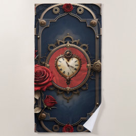 Eternal Elegance – Clockwork Heart Strandtuch