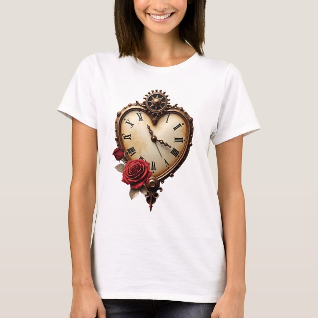 Eternal Elegance – Clockwork Heart T-Shirt (Vorderseite)