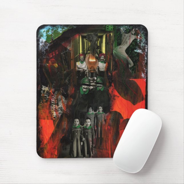 Eternal Flame Fire Twins Surrealist Mousepad (Mit Mouse)