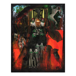 Eternal Flame Mixed Media Horror Goth Fotodruck