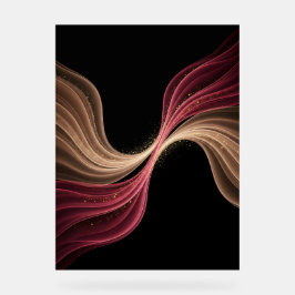 Eternal Flow of Love — Abstract Romantic Art Acrylschild