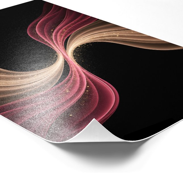 Eternal Flow of Love — Abstract Romantic Art Fotodruck (Ecke)